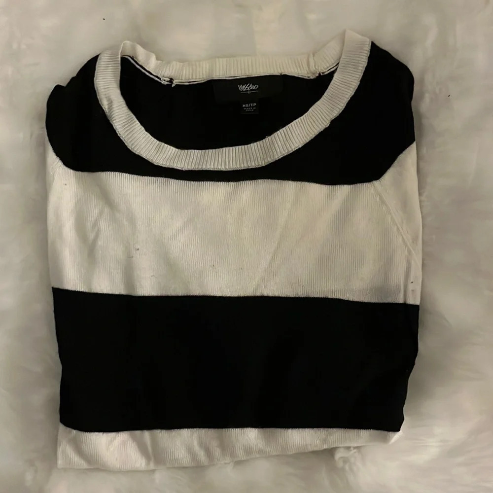 Black & White Striped Sweater